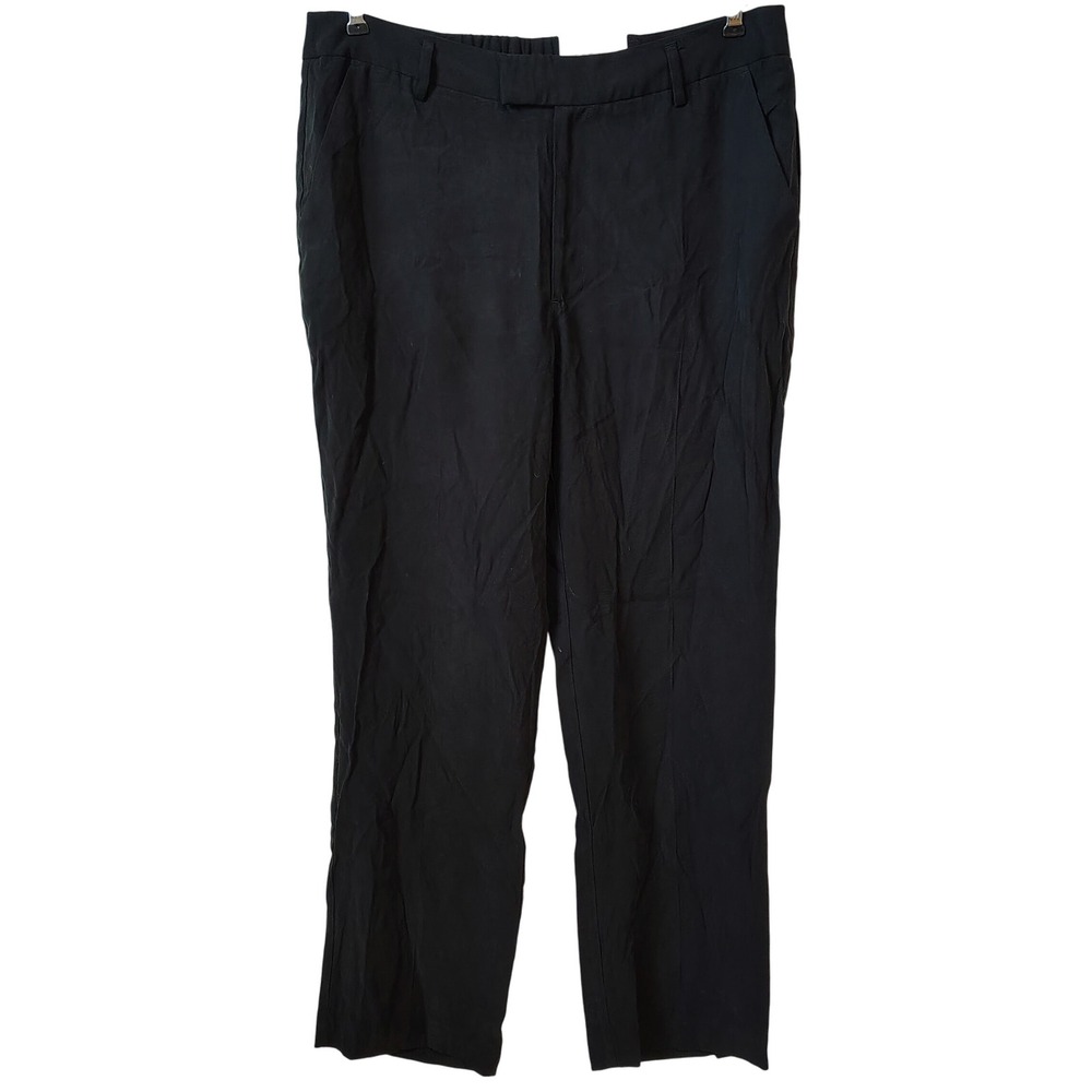 NWT A New Day Women's Dress Pants Size 14 Black Straight Leg Career Office